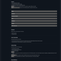 Template Layouts Settings